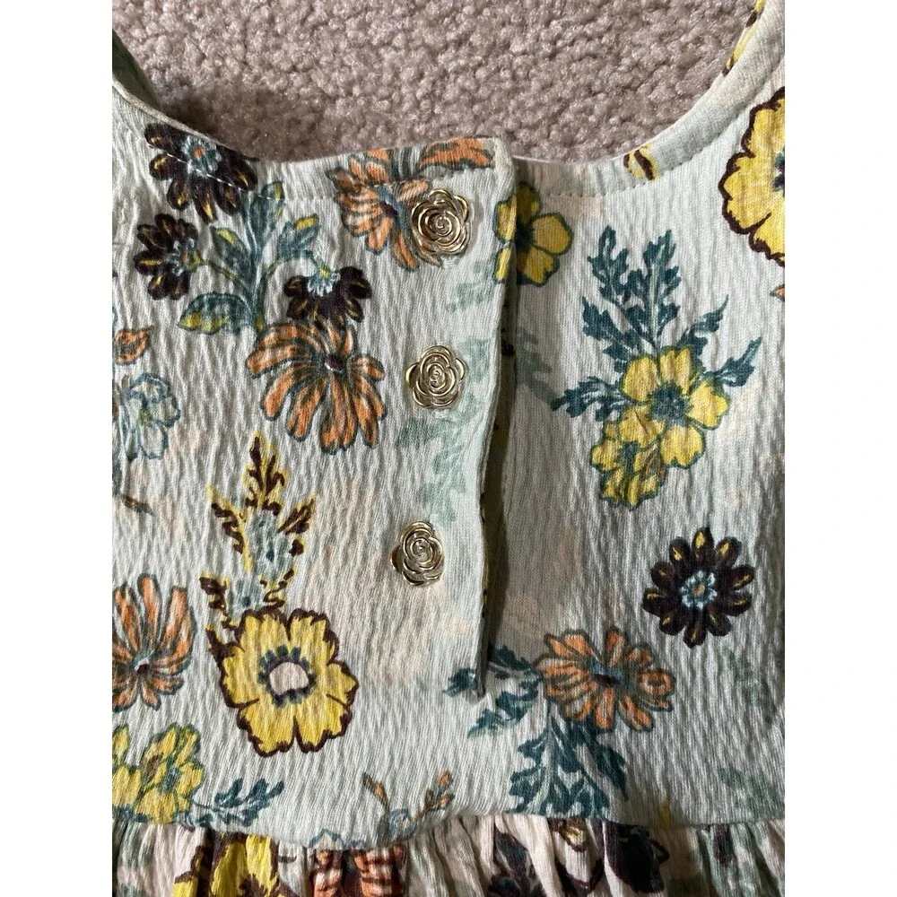 Haute Hippie Kids Girls Size XS 4 Floral Boho Tank Top & Skirt Set NWT